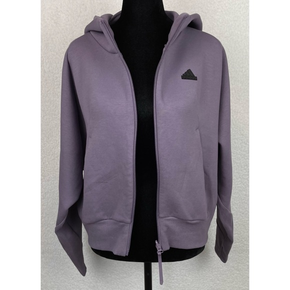 ADIDAS • Shadow Violet F23 ZNE Full-Zip Hooded Jacket - Picture 10 of 16